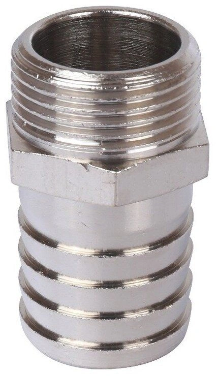 Штуцер НР 40 х 1 1/2 никелированный Stout