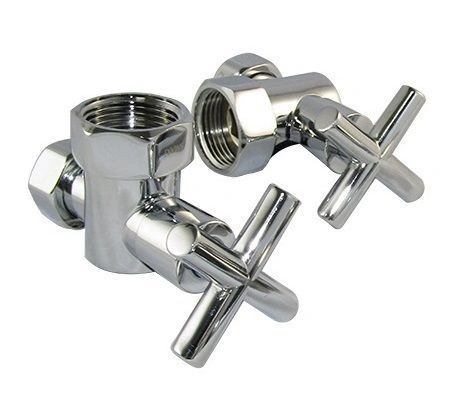 Кран угловой крестовой 1"х3/4" г/г SMART/Компл ПАРА