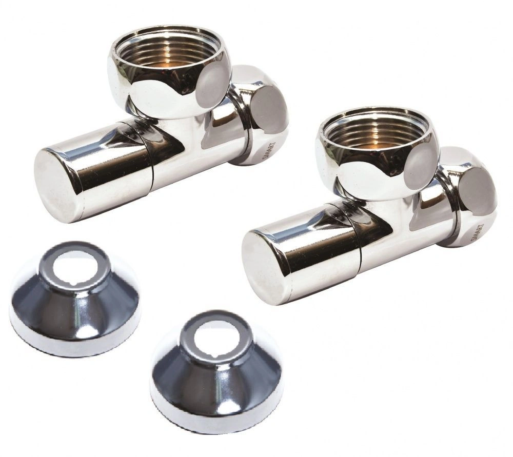 Вентиль угловой для подключения воды к полотенцесушителю 1"х3/4" SMART (2шт.)