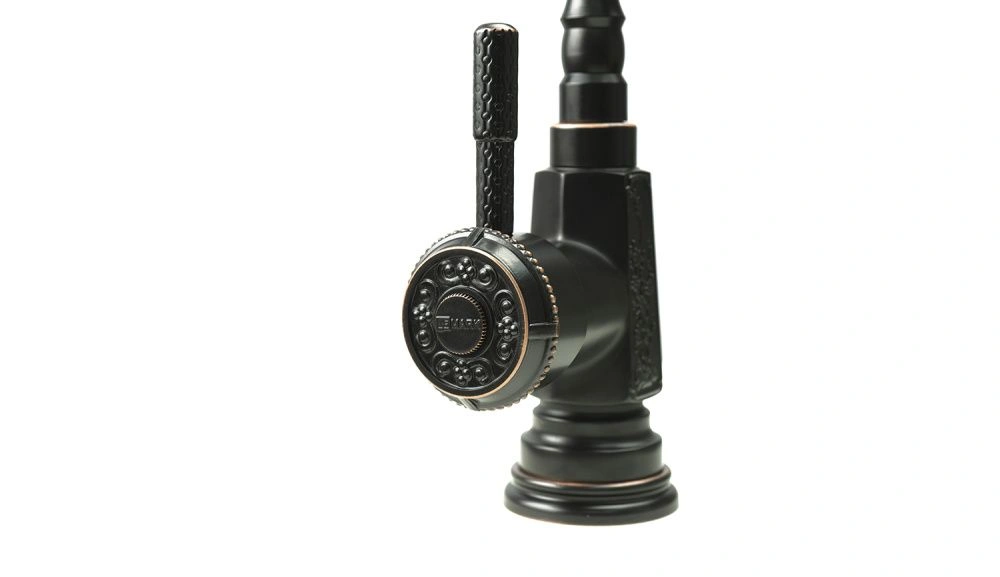 Смеситель для кухни/умывальника JASMINE, с поворотным изливом, черная бронза, LEMARK