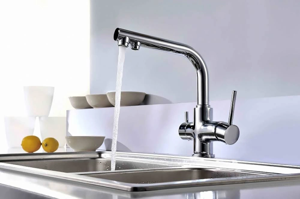 Смеситель для кухни COMFORT (LM3060C), с подключением к фильтру питьевой воды, хром, LEMARK
