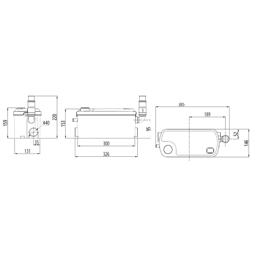 Установка насосная SANIVORT 255 M (7м) UNIPUMP