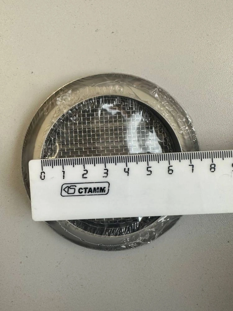 Решетка вент. NVM d075 круглая с сеткой нерж. HACO