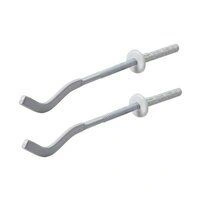 Кронштейн анкерный для радиаторов 7х180 мм с дюбелем 10x75 мм плоский эмал.УП (2шт) UNI-FITT