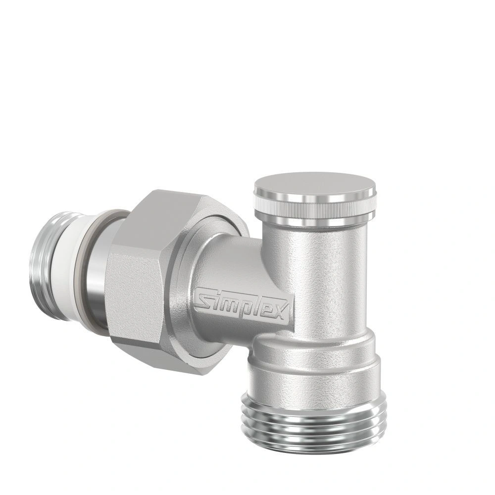 Вентиль запорный тип AG/N 1/2х3/4 (евроконус) угловой Simplex