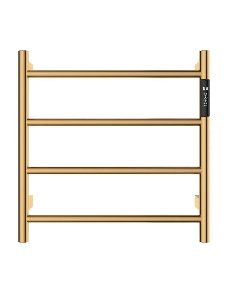 Полотенцесушитель электрический 475*474 с терморегулятором, цвет Золотой сатин, AQM