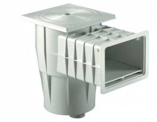 Скиммер 17,5л. с широким раструбом и квадратной крышкой для бет.