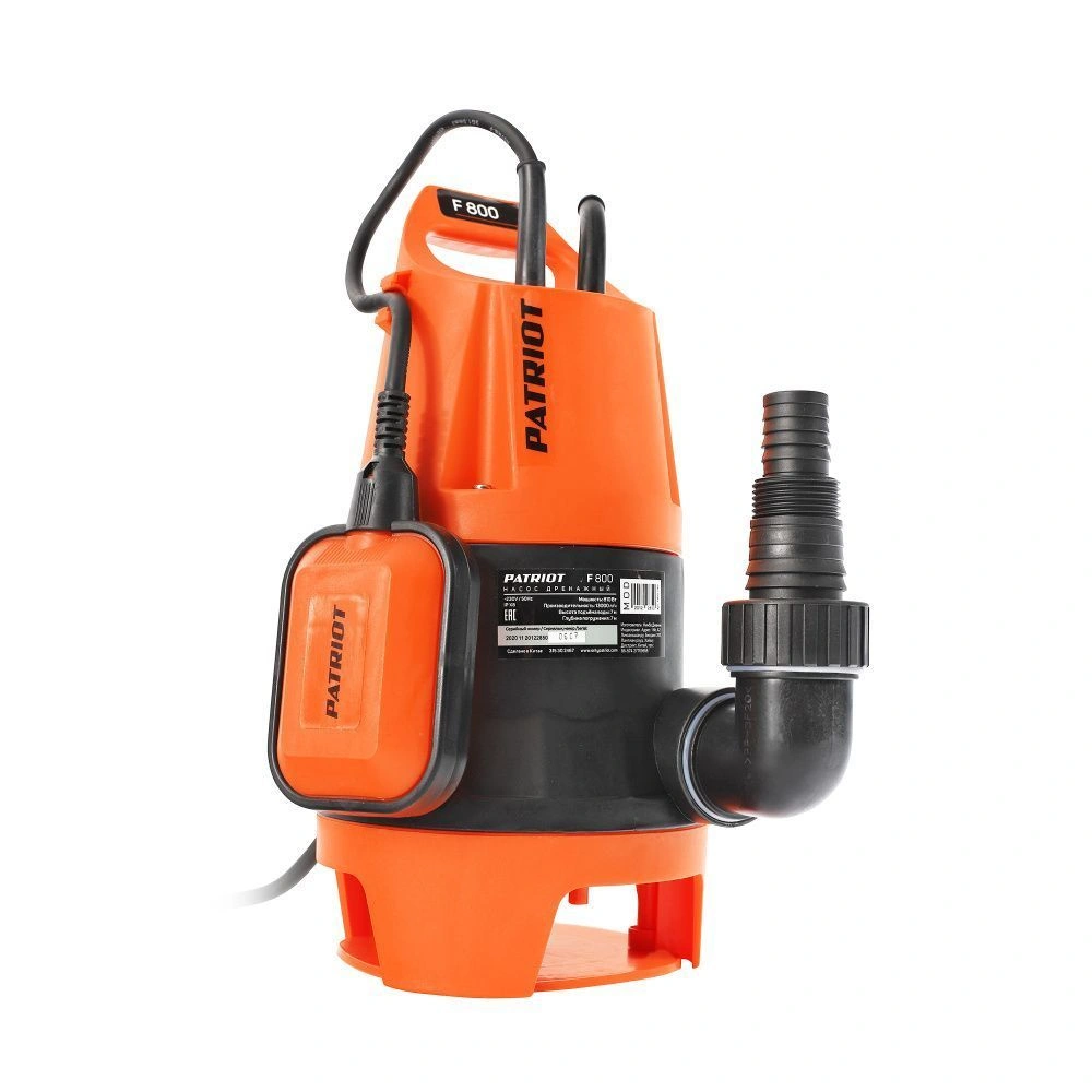 Насос дренажный F 800, для грязной воды, 810 вт, 13000 л/ч PATRIOT