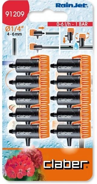 Капельница концевая 0- 6 L/H (10шт) BL