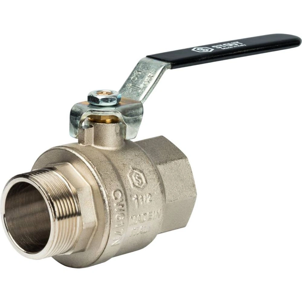 Кран шаровой полнопроходной ВН 11/2" (ручка) STOUT (ГОСТ)