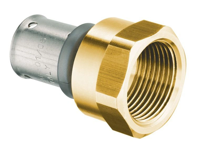 Муфта 26х3/4 ВР латунь, пресс FAR