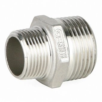 Ниппель переходной Н-Н DN 2' /DN 1 1/4, PN20, нерж. сталь AISI316