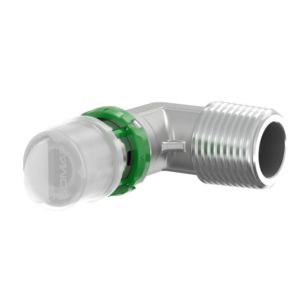 Угольник 16-1/2 НР латунь, пресс Comap