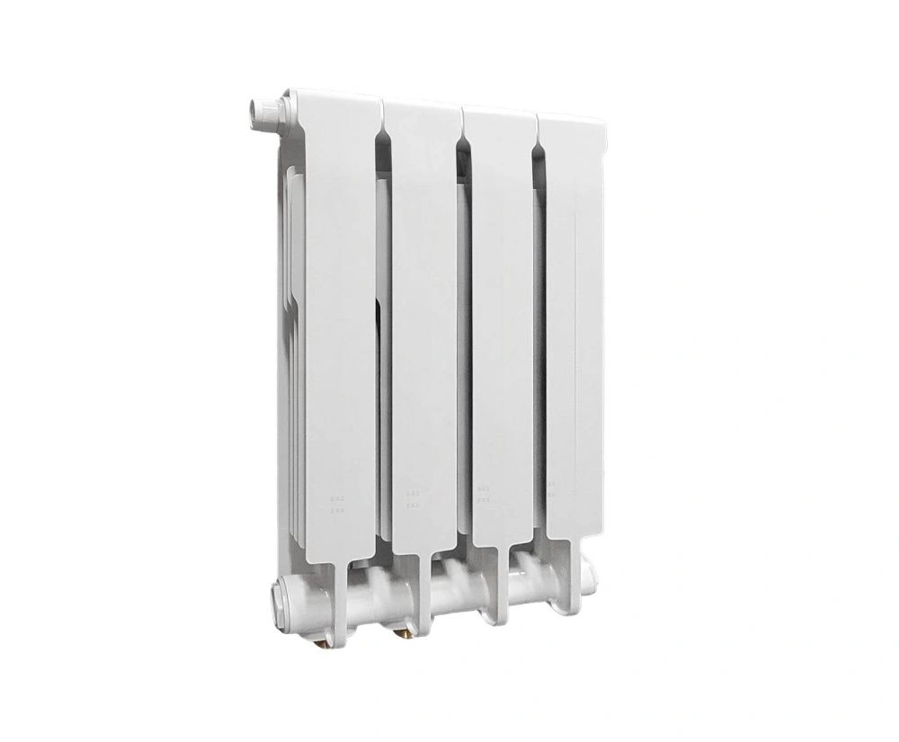 Радиатор биметаллический 500/90 мм  4 секции нижнее подключение справа Теплоприбор