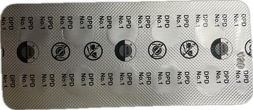 Таблетки DPD №1 (10 штук) для определения содержания хлора, Mayer Schwimmbad