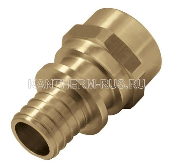 Соединитель 18*2,5 G3/4" ВР латунный Push  с манжетой KAN-therm