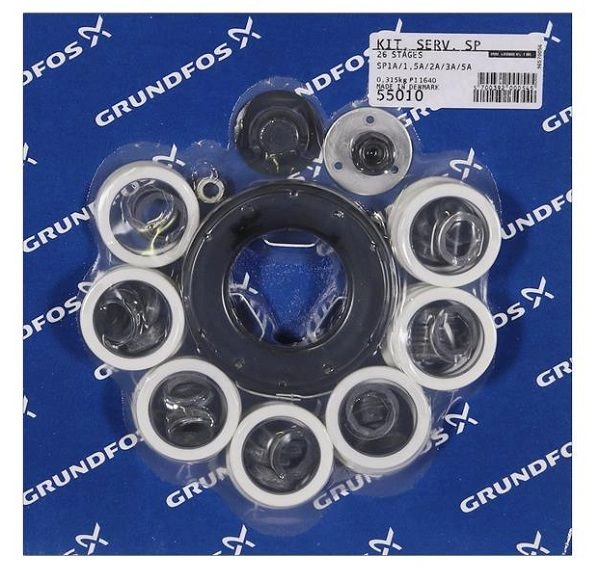 Комплект сервисный Kit, 1A, 1.5A, 2A, 3A,5A rep.spline-26, GRUNDFOS