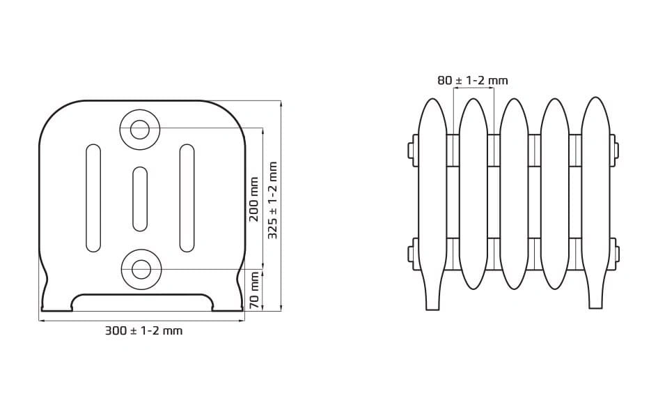Радиатор чугунный Радимакс BOLTON (цена за секцию)