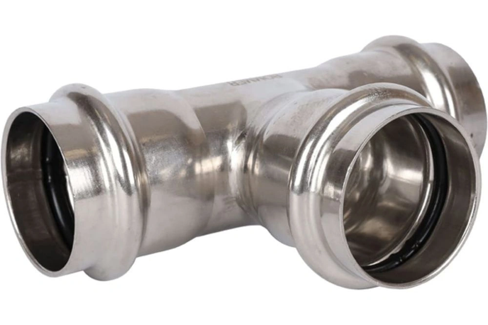 Тройник press 35х35х35 нерж. Rommer