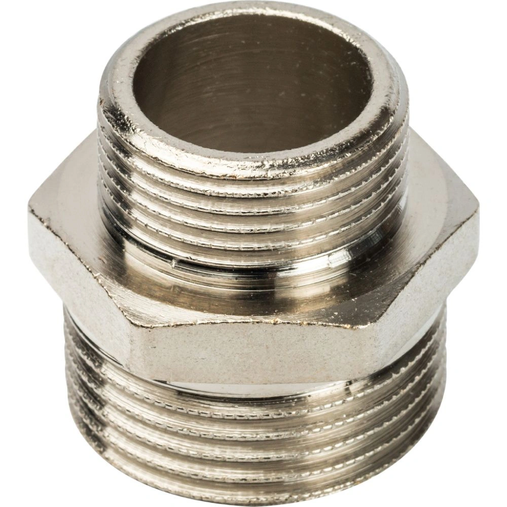 Ниппель переходной  НН 1х3/4 (никель) Stout