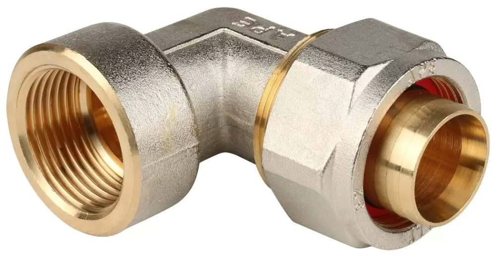 Угол ВР 16х1/2" латунь (обжим) Stout