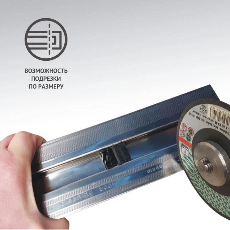 Дренажный канал BERGES SUPER Slim  800 нерж. сталь решетка мат. хром S-сифон D50 H60 бок. выпуск