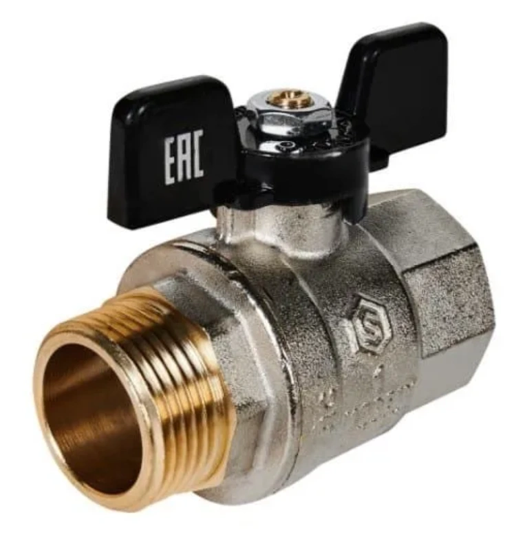 Кран шаровой полнопроходной ВН 1" (бабочка) STOUT (гост)