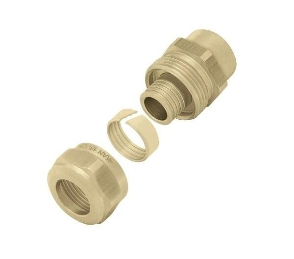Соединитель свинчиваемый 18*2 G1/2" ВР латунный KAN-therm