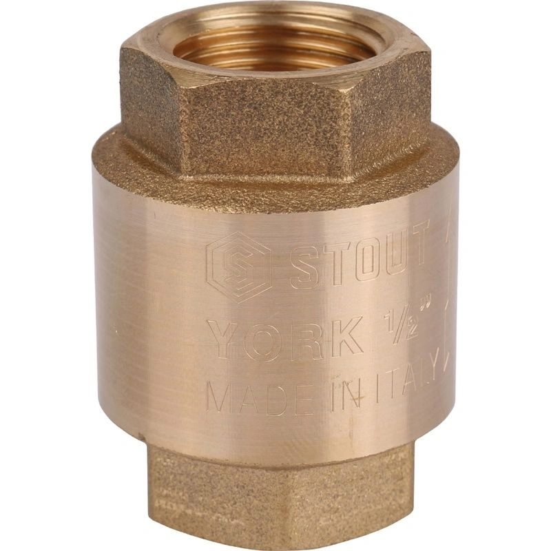 Клапан обр.   1/2" с пластик. седлом пружинный STOUT