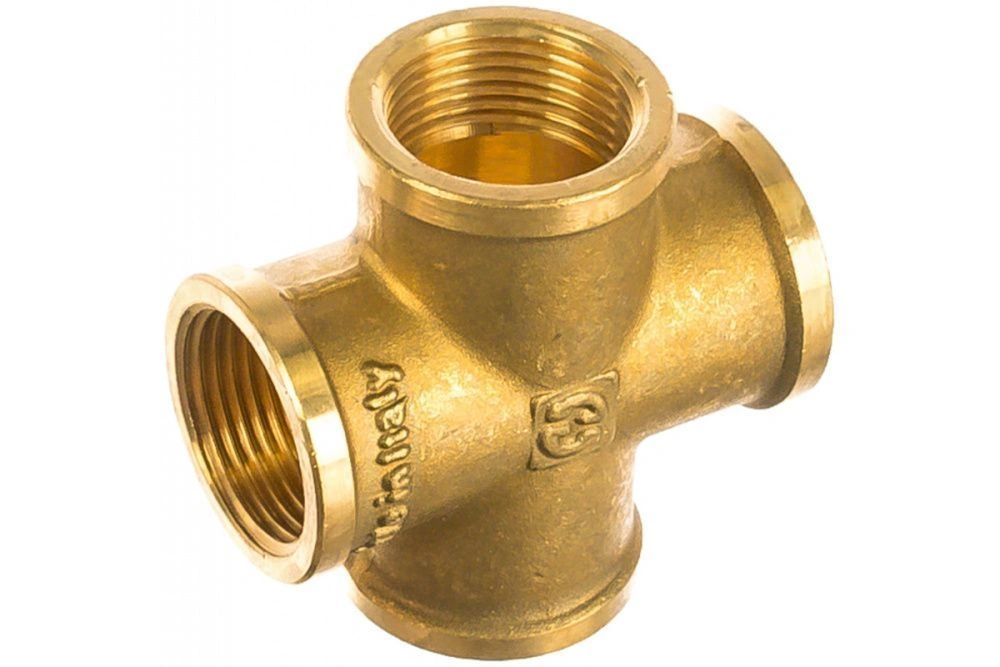 Крестовина ВВ 1/2" (латунь) Stout