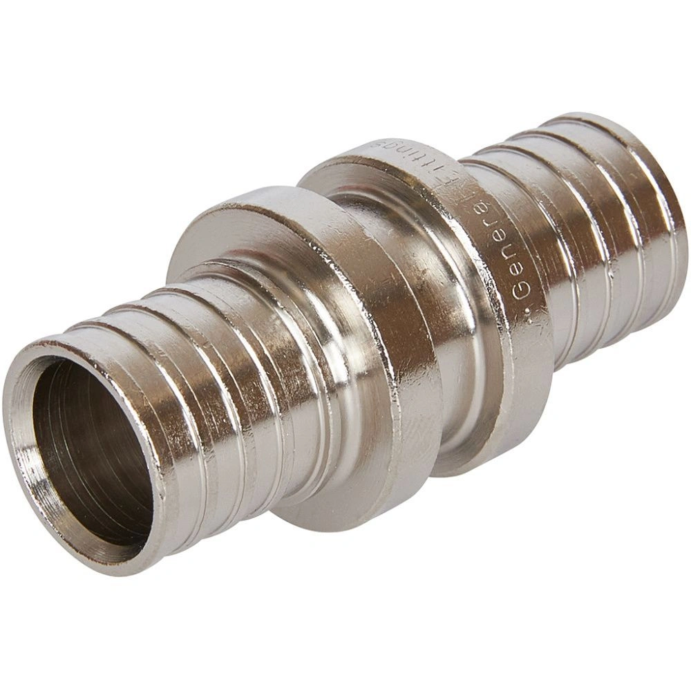 Муфта 20х2,0-20х2,0 никель STOUT