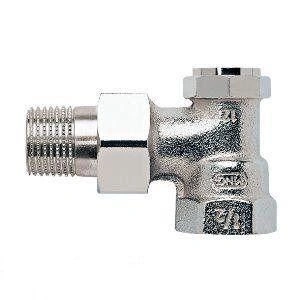 Клапан настраиваемый запорно-дренажный угловой DN20 3/4", PN10, Kvs1.7 Honeywell