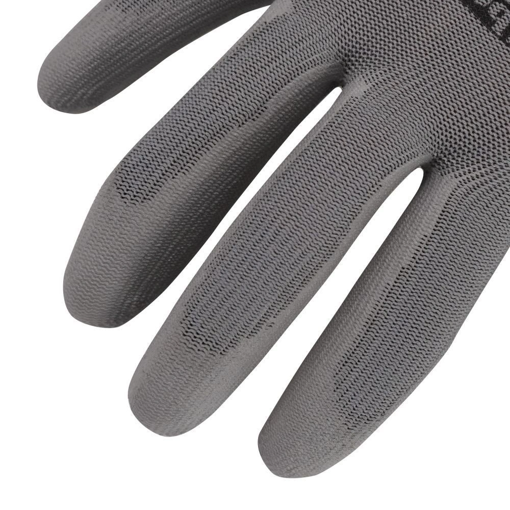 Перчатки "Точные работы: МАЛЯР", полиэстер, п/п покрытие, в и/у, серые, Fiberon/120/12