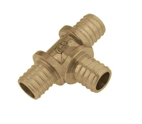Тройник 18*2/18*2/14*2 Push латунь Push KAN-therm