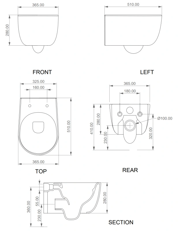 Комплект: Подвесной унитаз с крышкой и креплением (белый глянец) GSG Ceramic Design Hit! Smart Clean