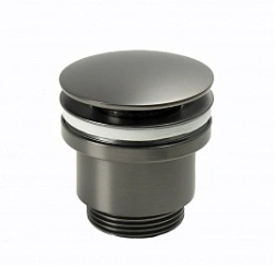 Смеситель для умывальника Bronx, средний, монолитный, графит, LEMARK