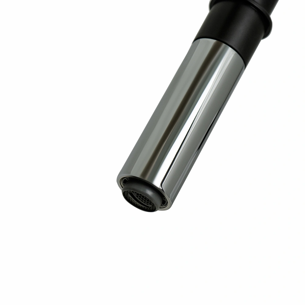 Смеситель для кухни SOUL, с гибким изливом, хром + черный, LEMARK