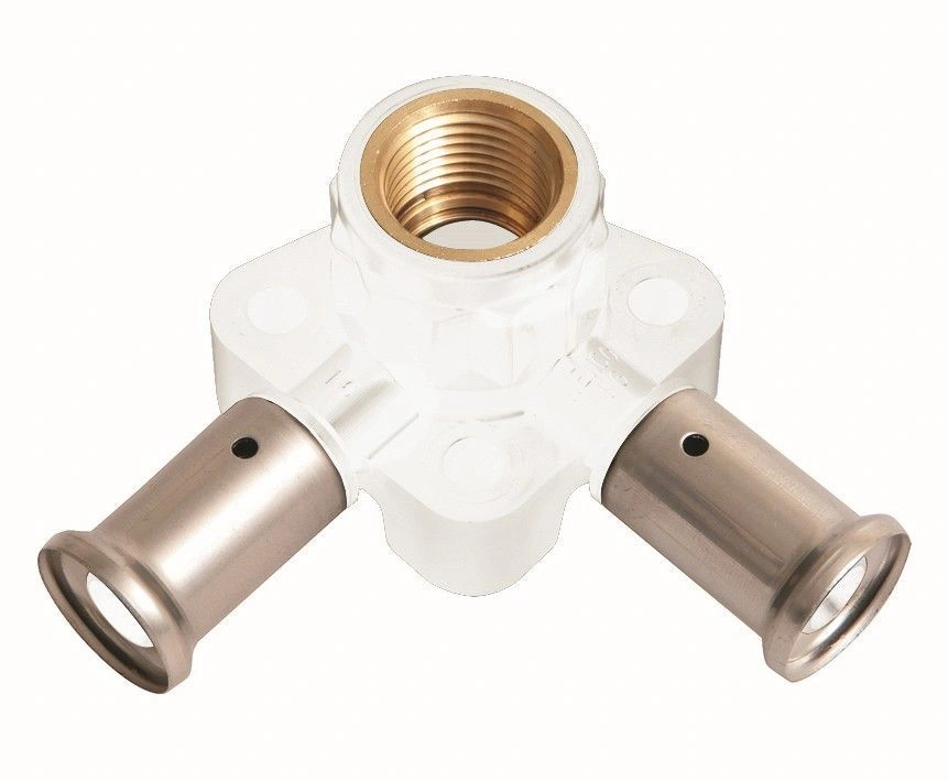 Водорозетка угловая ВН, ПВДФ пресс 16х1/2х16 HENCO