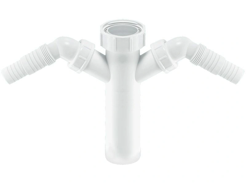 Вставка (1 1/2"хDN40мм) с 2-мя адаптерами под углом д/слдива быт.тех., H 80мм McAlpine