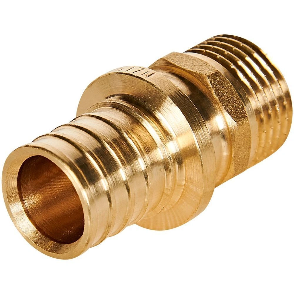 Муфта переходная 20х2.0-1/2 НР латунь Rommer