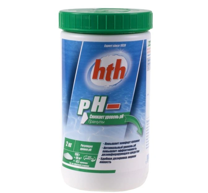 pH минус порошок, 2кг, hth РАСПРОДАЖА