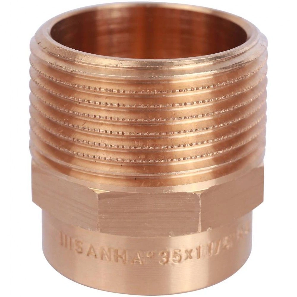 Муфта переходная НР-пайка 35х11/4" медная Sanha
