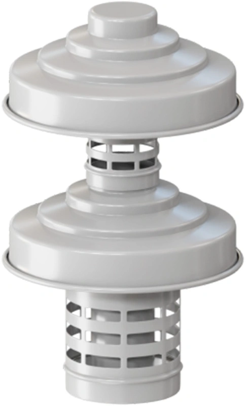 Оголовок с ветрозащитой D60/100 БЕЛЫЙ, ROMMER