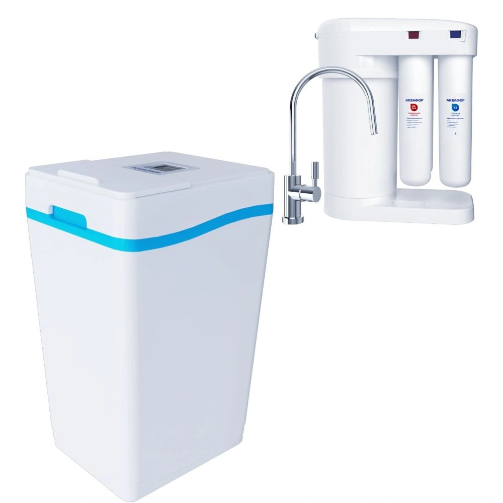 Умягчитель АКВАФОР WS1000-P1+Автомат питьевой воды Аквафор Морион DWM-101S