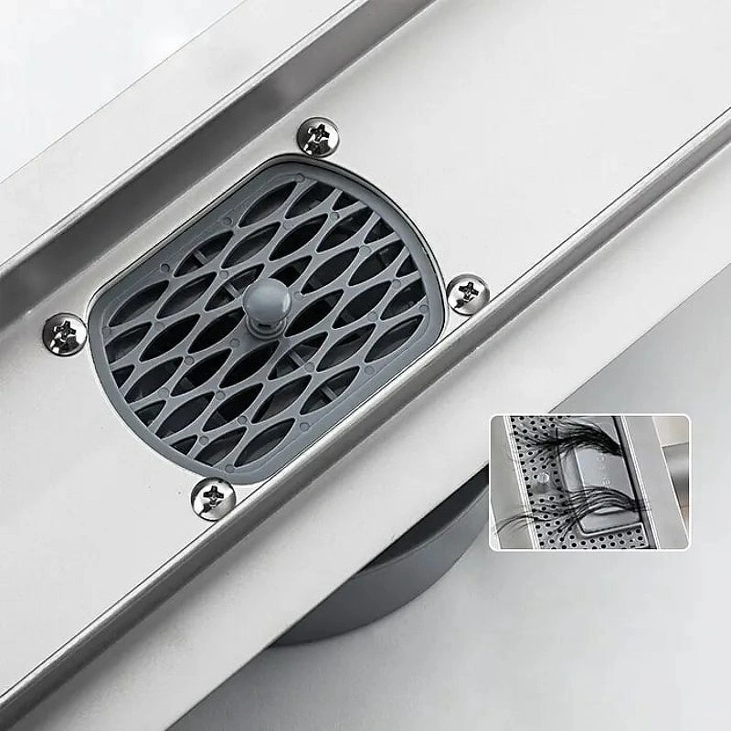 Лоток душевой комб. затвор 70х600 мм (решетка под плитку) Gappo