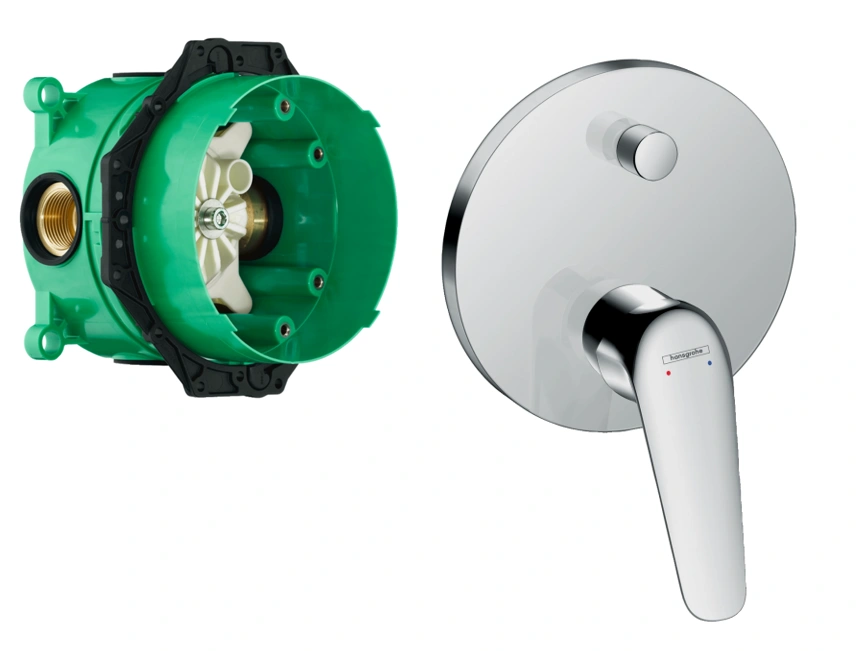 Комплект Смеситель д/ван. Novus (внешняя часть) и скрытая часть iBoх Universal, HANSGROHE