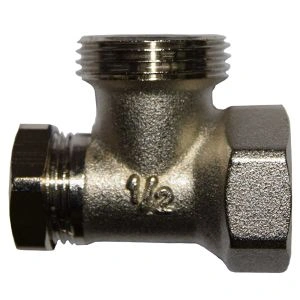 Клапан запорный угловой 1/2"х3/4" ВН, без хвостовика (701312) SR Rubinetterie