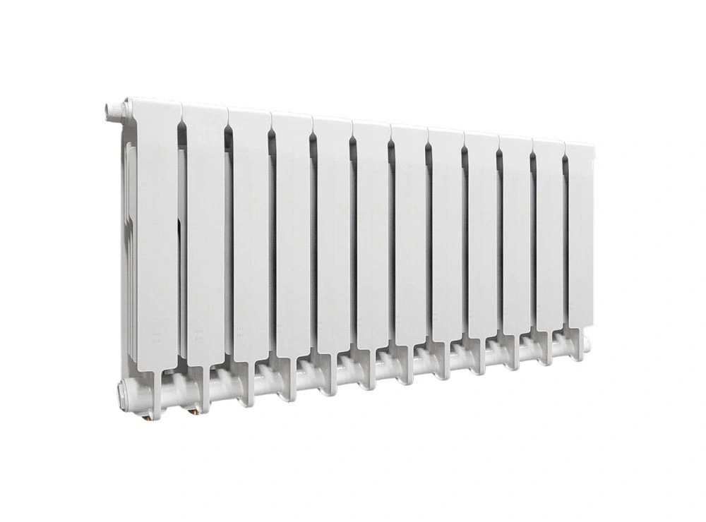 Радиатор биметаллический 500/90 мм12 секций нижнее подключение справа Теплоприбор