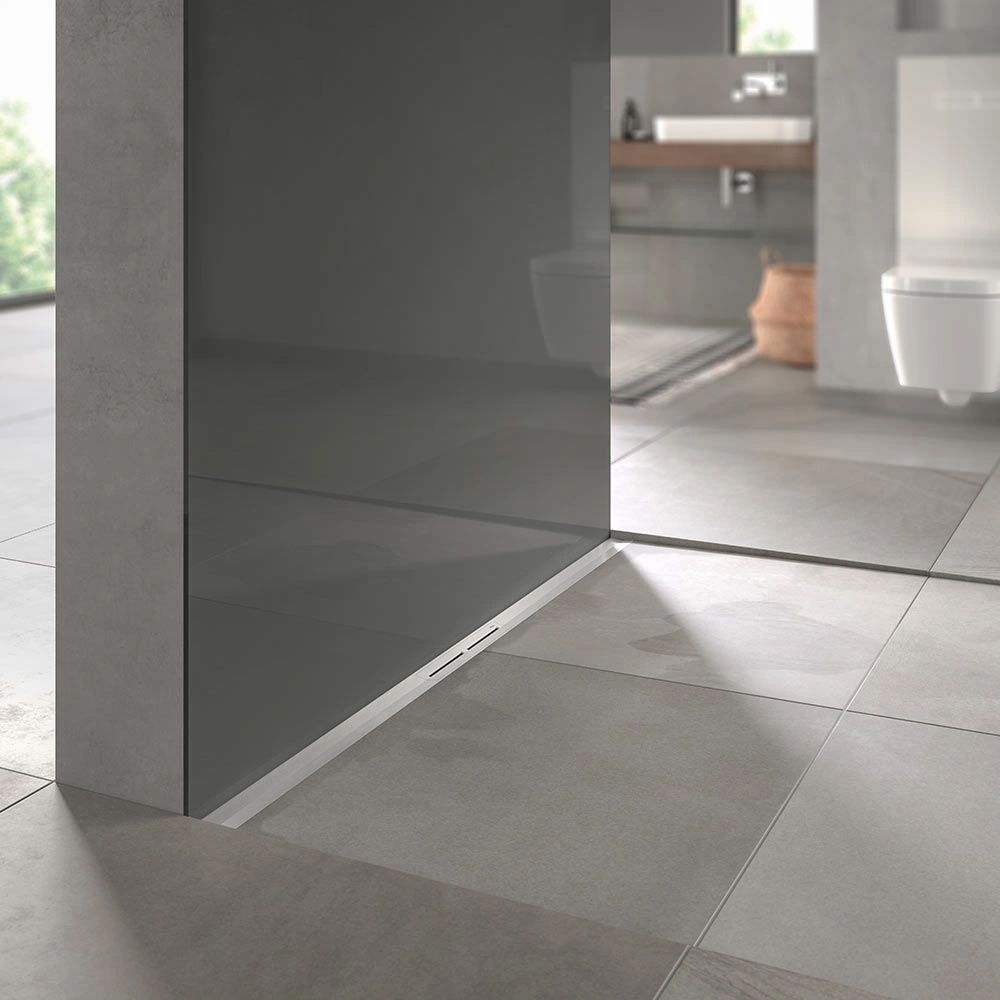 Комплект drainprofile 900мм Сатин с сифоном 673002 DN50 бок.слив с решеткой для волос, опорами TECE