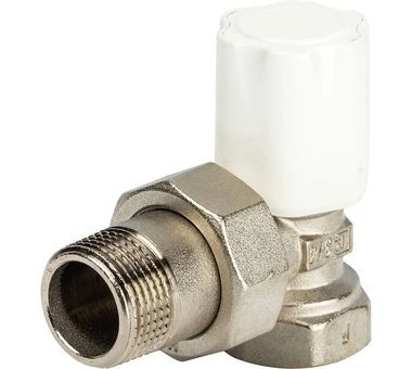 Вентиль регулирующий угловой для стальных труб 3/4" RS 02 Luxor tekna